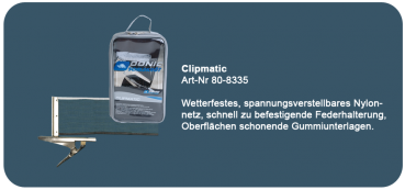 DONIC-Schildkr�t Netzgarnitur Clipmatic
