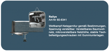 DONIC Ralley Wettkampfnetz