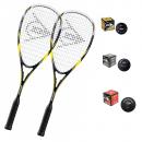 Dunlop Blackstorm Squashschl�ger-Set