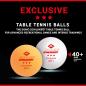 Preview: Donic-Schildkröt Tischtennisball 3-Stern Exclusive, Poly 40+ 6er Packung