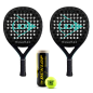 Preview: Dunlop Padel Anfänger Set mit 2 Schläger und Bällen