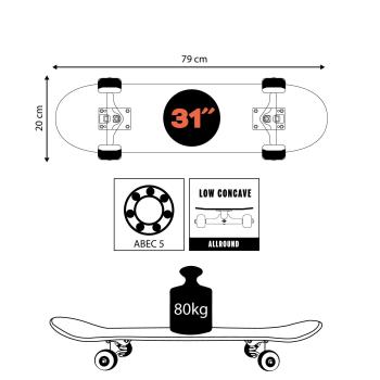 Schildkröt Skateboard Kicker 31 Red Parcour