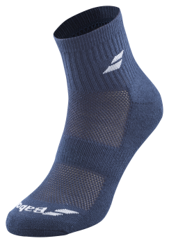 Babolat Quarter Socken 3er Pack weiß/blau/grau