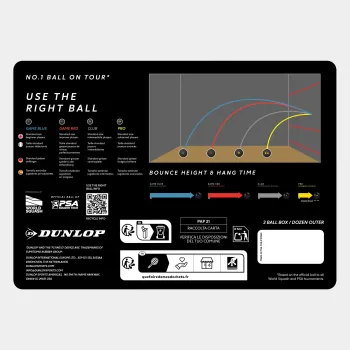 Preview: Dunlop Game Red Squashbälle 3er