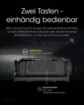 Preview: Nitecore NU25-400 Stirnlampe