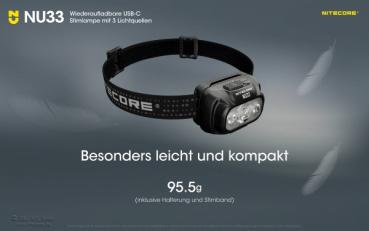 Preview: Nitecore NU33 Stirnlampe