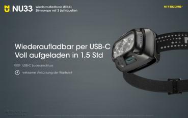 Nitecore NU33 Stirnlampe
