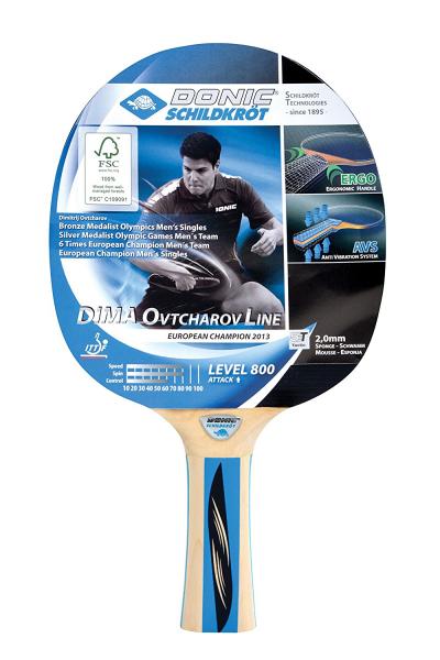 DONIC Schildkröt DIMA Ovtcharov Level 800 Tischtennisschläger