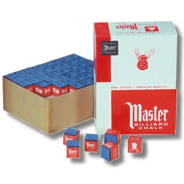 Billard Kreide Master Großbox 144 Stück blau