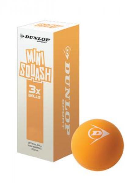 Dunlop Mini Squashball Play orange 3er Pack