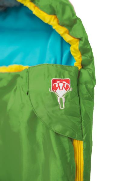Grüezi Schlafsack Kids Colorful - Gecko green