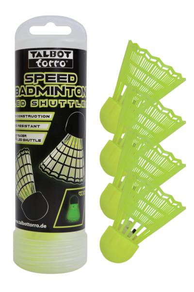 Talbot torro  Speedbadminton LED Shuttles, 4er Dose