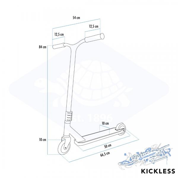 Schildkröt Stunt Scooter Kickless Forest