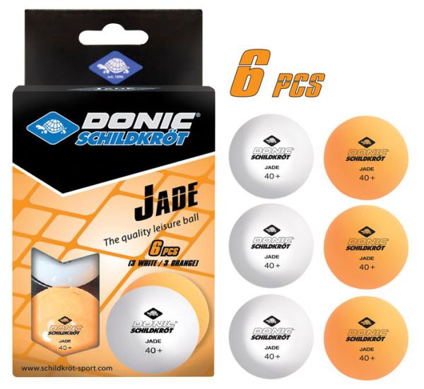 Donic-Schildkröt Tischtennisball Jade Poly 40+, 6er Box