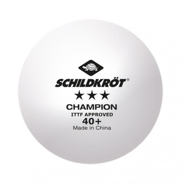 Schildkröt 3-Stern Champion ITTF Poly 40+ Ball Großpackung