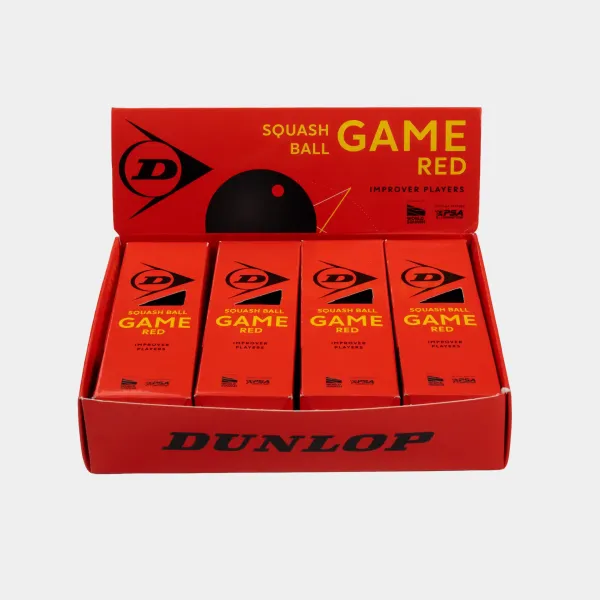 Dunlop Game Red Squashbälle 3er