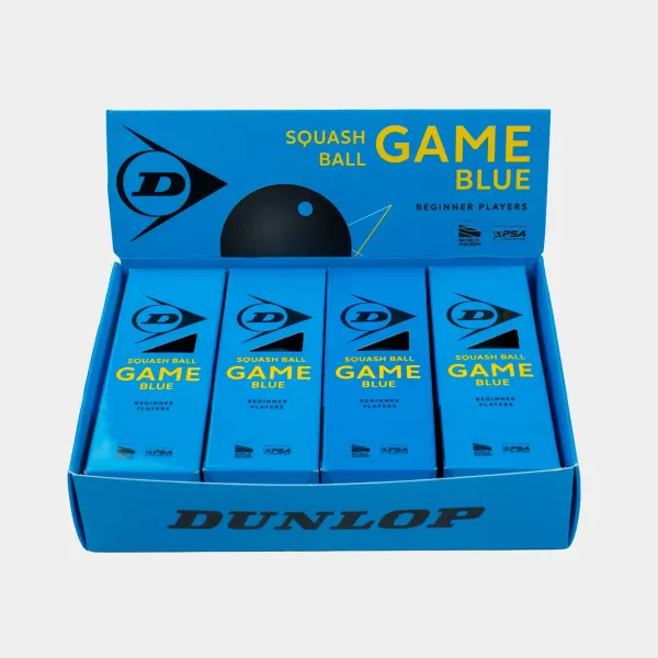 Dunlop Game Blue Squashbälle 3er