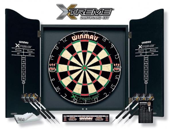 Winmau Dartboard Set XTREME inklusive Cabinet