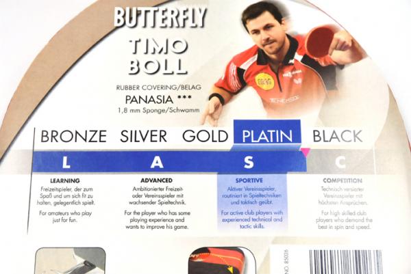 Butterfly Tischtennisschläger TIMO BOLL PLATIN