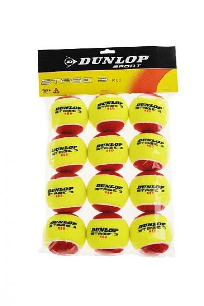 Tennisbälle Dunlop Mini Tennis Stage 3 Red