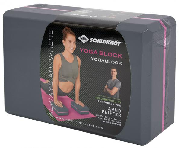 Schildkröt Fitness Yoga Block grau-pink