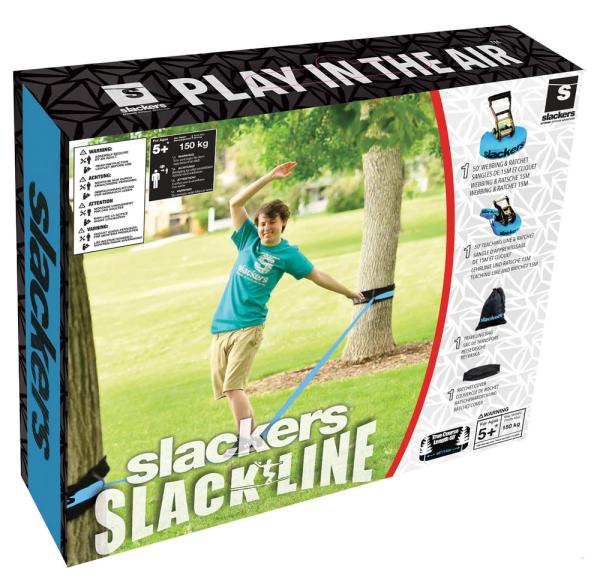 Slackers Slackline Classic inkl. gratis Teaching Line