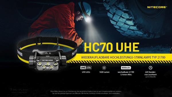 Nitecore HC70 UHE Stirnlampe