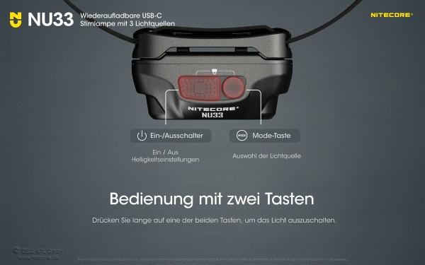 Nitecore NU33 Stirnlampe