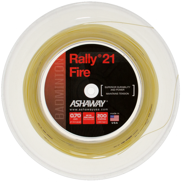 Ashaway Rally 21 Fire Badmintonsaite Rolle