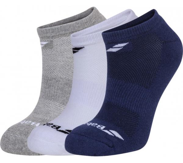 Babolat Socken Invisible 3er Pack weiß/grau/blau