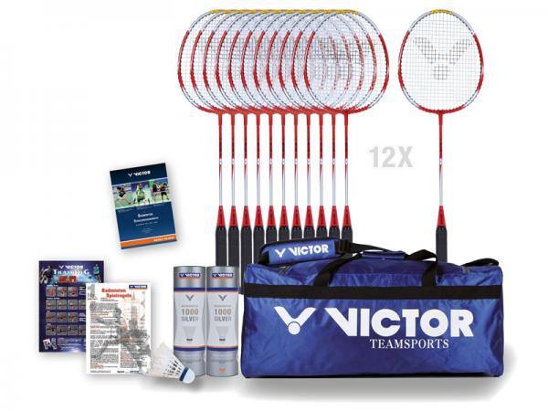 Badminton Schulsport-Set Victor Allround-Set